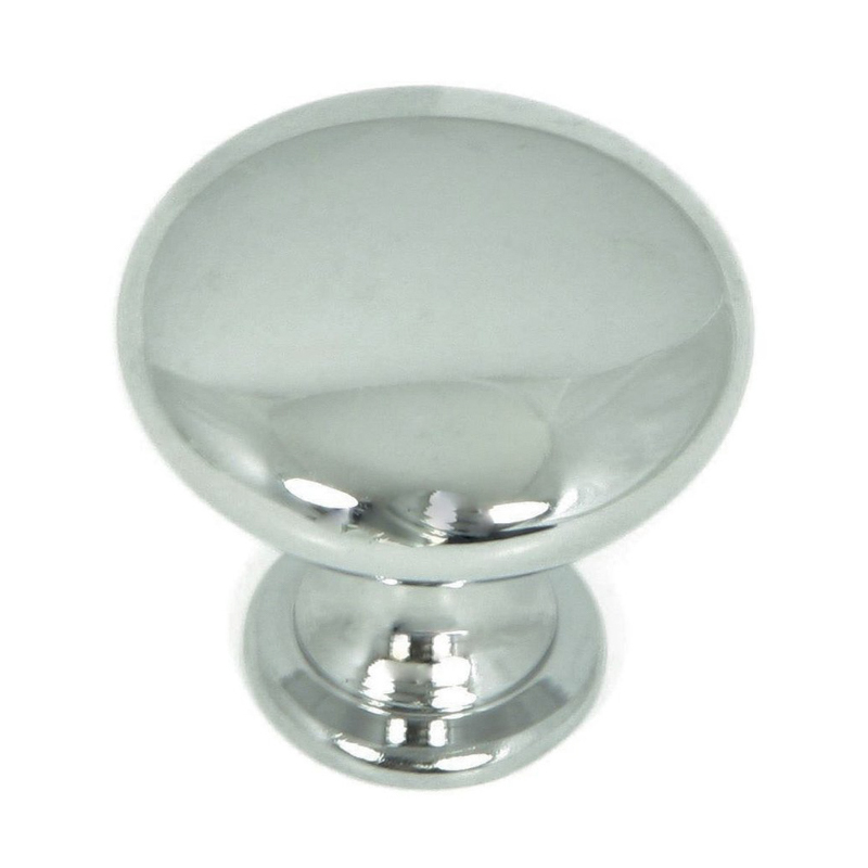 Round 1-1/4" Cabinet Knob in Polished Chrome